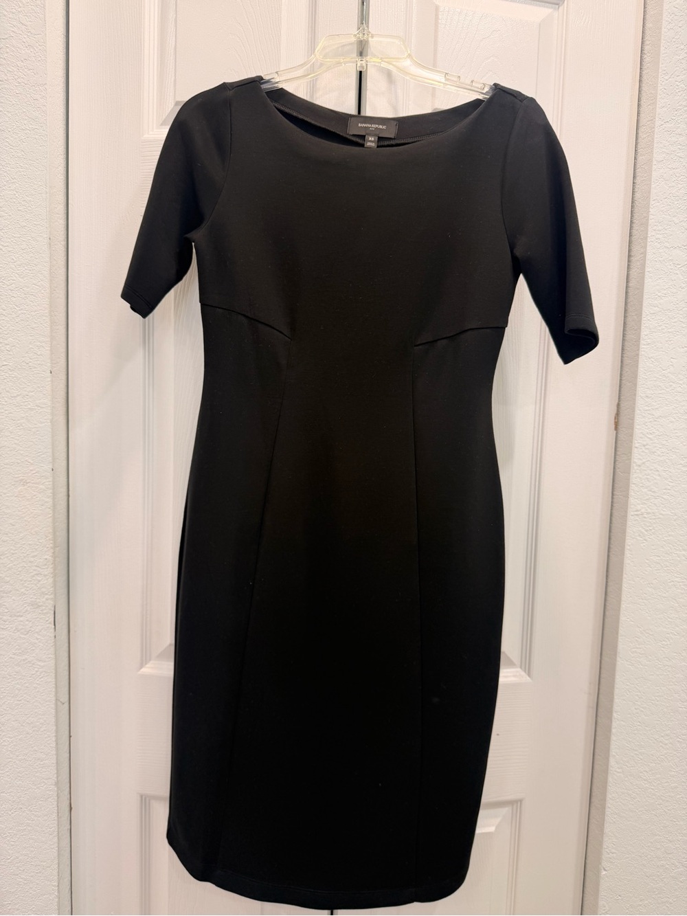 Banana Republic Black Midi Sheath Dress